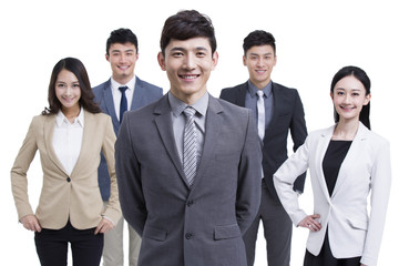 Group of successful business people