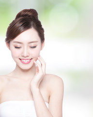 Poster - beautiful Skin care woman Face