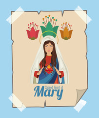 Wall Mural - st mary the virgin design 