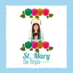 Wall Mural - st mary the virgin design 