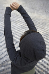  Young Woman Stretching