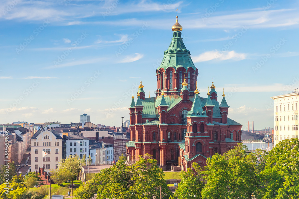 Obraz na płótnie Uspenski Cathedral, Eastern Orthodox cathedral, Helsinki w salonie