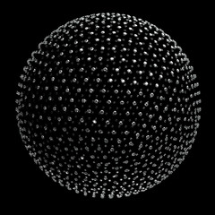 Wall Mural - sparkling diamonds sphere