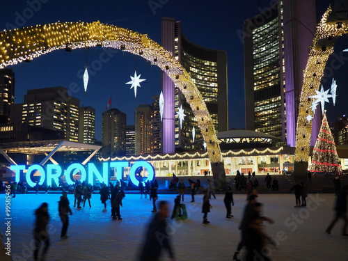 Fotografia Toronto City Hall Skating Rink