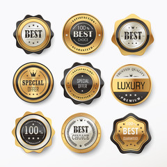 Wall Mural - gorgeous premium golden labels design
