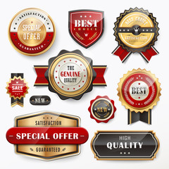 Wall Mural - gorgeous premium golden labels design