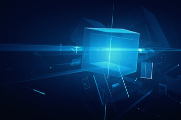 Wall Mural - abstract 3d background