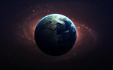 Fototapeta Niebo - The Earth from space. This image elements furnished by NASA.