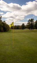 Yellow Golf Flag