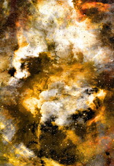 Aufkleber - Nebula, Cosmic space and stars, blue cosmic abstract background.