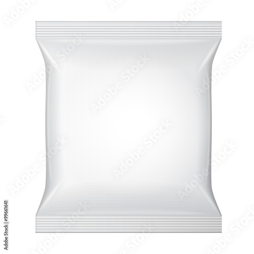 White Blank Foil Food Snack Sachet Bag Packaging For Coffee, Salt ...