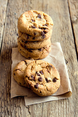 Canvas Print - Chocolate chip cookies