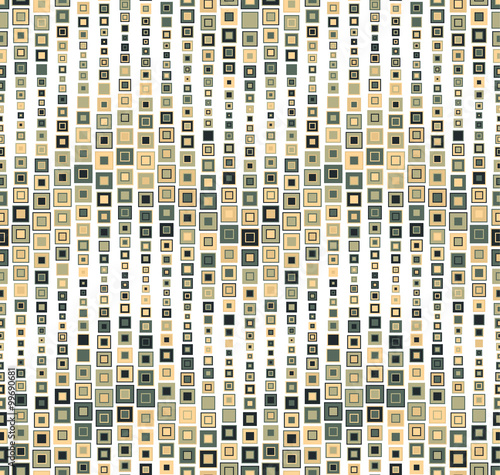 Fototapeta do kuchni Seamless pattern on white background. Has the shape of a wave. Consists of geometric elements. In color.