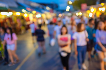 Blurred image of people shopping