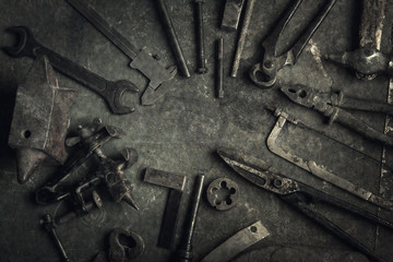 Poster - grungy old tools