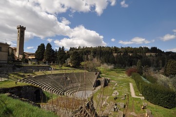 Wall Mural - Roman theatre of Fiesole