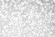 white silver glitter bokeh texture christmas abstract background