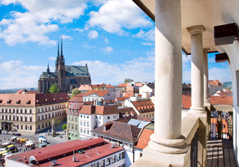 Wall Mural - Cathedral of Saints Peter and Paul, Petrov, town Brno, Moravia, Czech republic