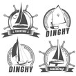 set of logos for sailing