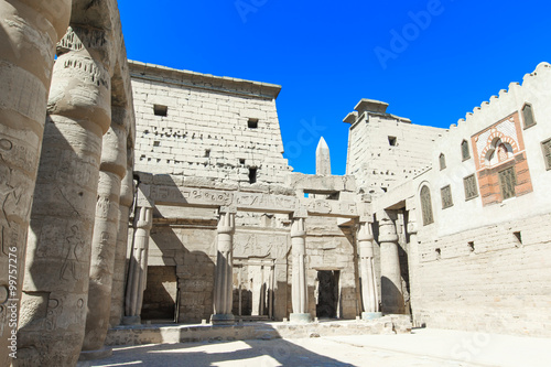 Naklejka na szybę Ancient ruins of Karnak temple in Egypt