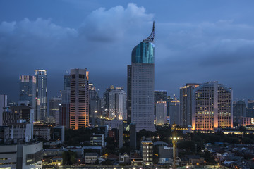 Canvas Print - jakarta city panorama