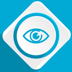 Poster - eye blue flat design modern icon for web and mobile app