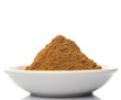 Garam masala or mix spices blend in white bowl over white background