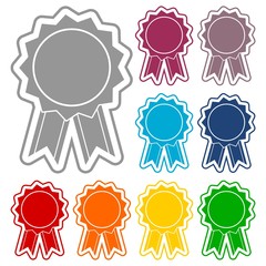 Award icon, Vector illustration icons set