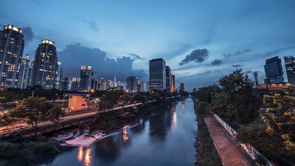 Wall Mural - Jakarta city panorama