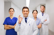 © Syda Productions - group of medics at hospital showing ok hand sign