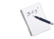 © by-studio - Schreibblock 'Billig' Text