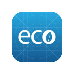 Wall Mural - Eco icon for web and mobile