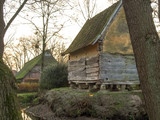 Fototapeta Las - Bad Zwischenahn, old peasant homes in the open-air museum