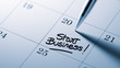 © xtock - Closeup of a personal agenda setting an important date written w