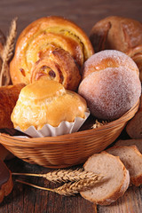 Wall Mural - assorted pastry and bread