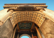 Laos, Vientiane - Patuxai Arch Monument. Famous Travel Destination In Asia