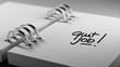 © xtock - Closeup of a personal agenda setting an important date represent
