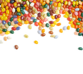 Wall Mural - Multiple jelly beans isolated