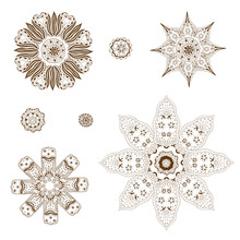 Geometric Circular Ornament Set