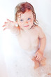 © nuzza11 - happy little kid a swimming in the bathroom