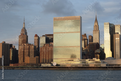 Fotografie, Obraz Empire State Building, United Nation ústředí, Chrysler Building