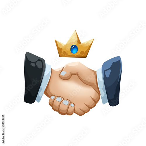 Illustration Negotiator Handshake Realistic Fantastic Cartoon Style Artwork Story Character Wallpaper Illustration Negotiator Handshake Realistic Fantastic Cartoon Style Artwork Story Character Wallpaper
