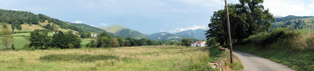 Poster - Fields and road