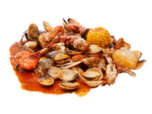 Seafood Fried With Spices