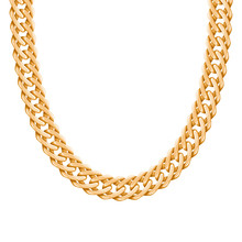 Chunky Chain Golden Metallic Necklace Or Bracelet.