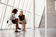 © Monkey Business - Two Businesswomen Meeting In Reception Of Modern Office
