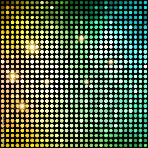 Tapeta ścienna Kolorowe kropki abstrakcyjne tło disco. 