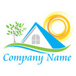 © Artlu - House, tree and sun logo