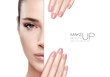 canvas print picture - Beauty Makeup and Nail Art Concept