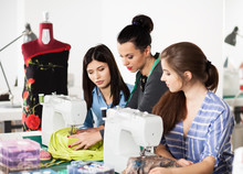 Women In A Sewing Workshop